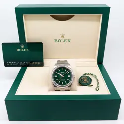 Rolex 124300 Oyster Perpetual 41 with Green Dial