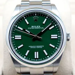 Rolex 124300 Oyster Perpetual 41 with Green Dial