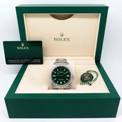 WITH GREEN DIAL