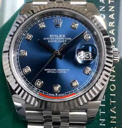 GOLD/STEEL BLUE DIAMOND
