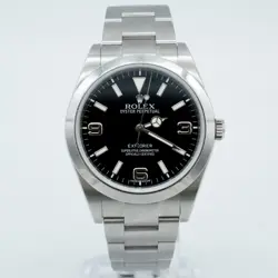 ROLEX EXPLORER  BLACK 39MM STAINLESS STEEL OYSTER 214270
