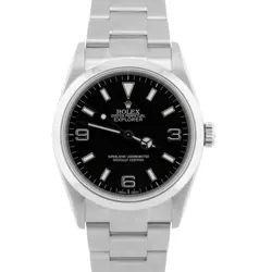 MINT PAPERS ROLEX EXPLORER I BLACK 36MM 3-6-9 STAINLESS STEEL WATCH 114270 BOX