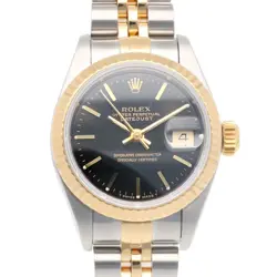 ROLEX DATEJUST WATCHES 69173 STAINLESS STEEL K18 YELLOW GOLD S NUMBER USED