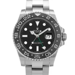 USED ROLEX GMT MASTER II 116710LN BLACK CASE SIZE 40×40MM MEN'S WATCH #321125