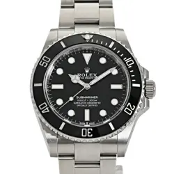 USED ROLEX SUBMARINER 124060 BLACK MEN'S WATCH #31425