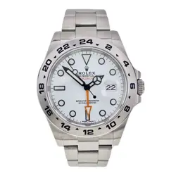 ROLEX EXPLORER II STAINLESS STEEL WHITE DIAL 42MM AUTOMATIC MEN’S WATCH 216570