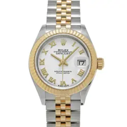 ROLEX 279173 LADY-DATEJUST 28 WHITE WOMEN WRISTWATCH WITH BOX & PAPER