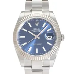 USED ROLEX DATEJUST 126334 BLUE MEN'S WATCH #311725
