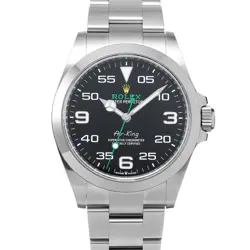 USED ROLEX AIR KING 126900 BLACK CASE SIZE 40×40MM MEN'S WATCH #321025