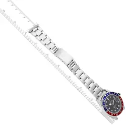 ROLEX GMT MASTER II BLUE RED PEPSI BEZEL STEEL MENS WATCH 16700