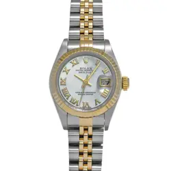USED ROLEX DATEJUST 79173NR WHITE CASE SIZE 26×26MM LADIES WATCH #31225