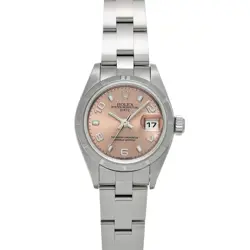 USED ROLEX OYSTER PERPETUAL DATE 79190 PINK LADIES WATCH #31625