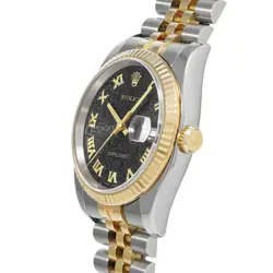 USED ROLEX Datejust 116233 Black Case Size 36×36mm Men's Watch #313125