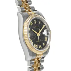 USED ROLEX Datejust 116233 Black Case Size 36×36mm Men's Watch #313125