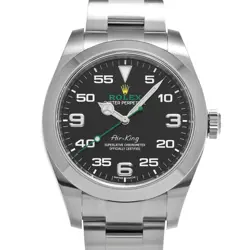 USED ROLEX AIR KING 116900 BLACK CASE SIZE 40×40MM MEN'S WATCH #311725