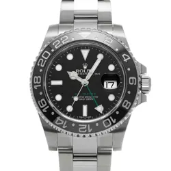 USED ROLEX GMT MASTER II 116710LN BLACK CASE SIZE 40×40MM MEN'S WATCH #351125