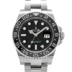 USED ROLEX GMT MASTER II 116710LN BLACK CASE SIZE 40×40MM MEN'S WATCH #341125