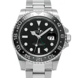USED ROLEX GMT MASTER II 116710LN BLACK CASE SIZE 40×40MM MEN'S WATCH #361125