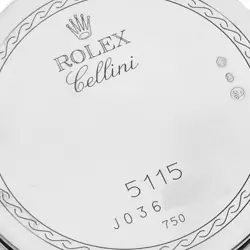 ROLEX CELLINI CLASSIC WHITE GOLD MOTHER OF PEARL DIAL MENS WATCH 5115