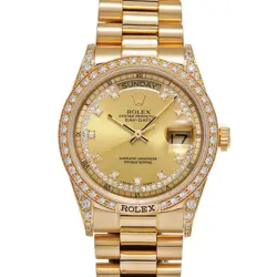 18138 DAY-DATE CHAMPAGNE/DIAMOND