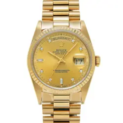 USED ROLEX DAY DATE 18238A CASE SIZE 36×36MM MEN'S WATCH #31425