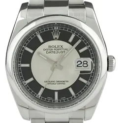 USED ROLEX DATEJUST 116200 CASE SIZE 36MM BAND SIZE 18CM MEN'S WATCH #322225
