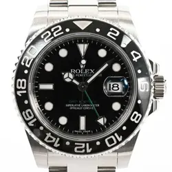 USED ROLEX GMT MASTER 2 STICK DIAL 116710LN BLACK MEN'S WATCH #371125