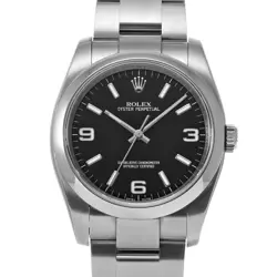 USED ROLEX OYSTER PERPETUAL 36 116000 BLACK MEN'S WATCH #331225