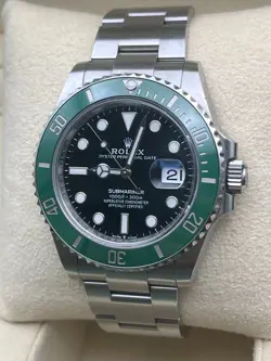 WITH GREEN BEZEL