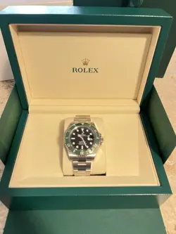 Rolex Submariner 126610LV Silver Oyster Bracelet with Green Bezel