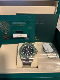 Rolex Submariner 126610LV Silver Oyster Bracelet with Green Bezel