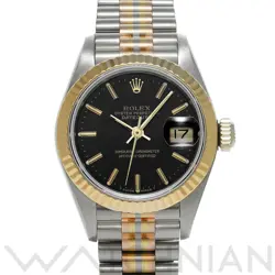 USED ROLEX DATEJUST TORIDOR 69179BIC BLACK LADIES WATCH #31125