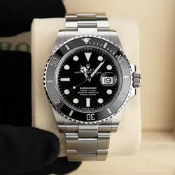ROLEX SUBMARINER WATCH 41MM BLACK INDEX HOUR MARKERS DIAL STAINLESS STEEL