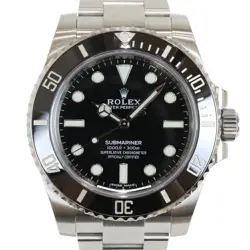 USED ROLEX SUBMARINER NON-DATE 114060 BLACK CASE SIZE 40MM MEN'S WATCH #342225