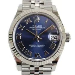 USED ROLEX DATEJUST 31 278274 BLUE CASE SIZE 31MM LADIES WATCH #31325