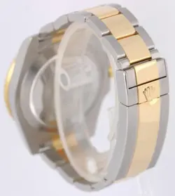 Rolex Submariner Date 18K Yellow Gold Steel BLUE 40mm 116613 Watch