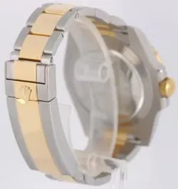 Rolex Submariner Date 18K Yellow Gold Steel BLUE 40mm 116613 Watch