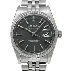 USED ROLEX DATEJUST 1603 BLACK CASE SIZE 36MM×36MM MEN'S WATCH #311025