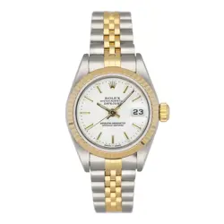 ROLEX DATEJUST 79173 WHITE DIAL LADIES WATCH BOX PAPERS
