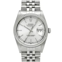 ROLEX DATEJUST 16234 SILVER MEN'S WATCH