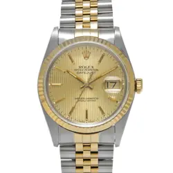 ROLEX ROLEX DATEJUST 16233 CHAMPAGNE TAPESTRY MEN'S WATCH