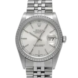 ROLEX ROLEX DATEJUST 16220 SILVER MEN'S WATCH