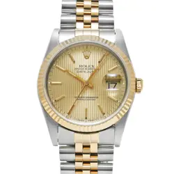 ROLEX DATEJUST 16233 CHAMPAGNE DIAL MEN'S WATCH