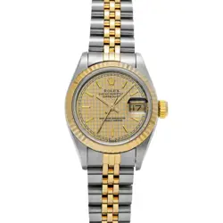 ROLEX DATEJUST 69173 CHAMPAGNE HOUNDSTOOTH MEN'S WATCH