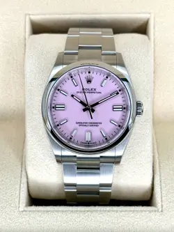 NEW 2025 ROLEX OYSTER PERPETUAL 36MM 126000 CANDY PINK DIAL