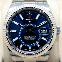 ROLEX 336934 SKYDWELLER WITH BLUE DIAL ON OYSTER