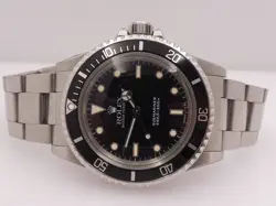 ROLEX SUBMARINER 5513 WITH SERVICE FULLY STICKERED YEAR 1988 AUTOMATIC TOP WATCH