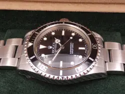 ROLEX SUBMARINER 5513 WITH SERVICE FULLY STICKERED YEAR 1988 AUTOMATIC TOP WATCH