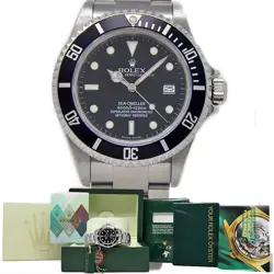 ROLEX SEA-DWELLER 16600 40MM STEEL BLACK AUTOMATIC 2006 BOX/PAPER/2YRWTY #2326-1