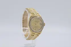 Rolex Lady-Datejust 26 mm 69178 Gold Diamond Dial - Diamond Bezel 1993 w B&P